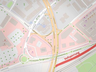 Anpassung in der Verkehrsführung Ernst-Sachs-Straße ab dem 31.05.2024