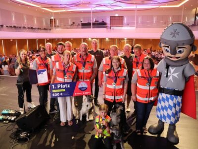 In der Kategorie der H-Mannschaften wurde die Rettungshundestaffel aus Schweinfurt erneut zum Sieger ernannt (Bildnachweis: Matthias Walk / Johanniter)