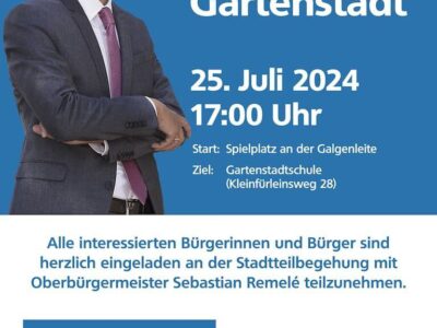 Stadtteilbegehung mit Oberbürgermeister Sebastian Remelé