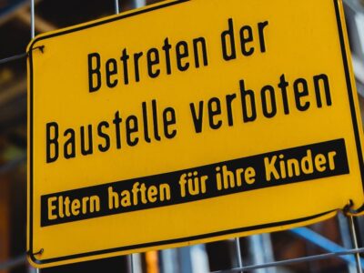 Baustellen-Schild