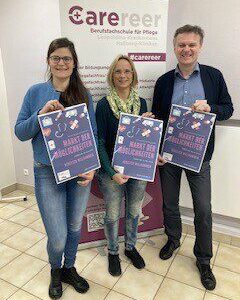 Die Initiatoren von links nach rechts: Isabell Kister (Stellv. Schulleiterin), Kerstin Glückstein (Lehrkraft) und Dirk Niedoba (Schulleiter) Foto: Annabel Panter