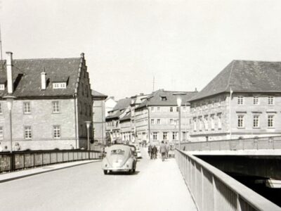 Alte Idee, neu gedacht. In der Schweinfurter Geschichte gab es schon mal zwei Brücken über den Main. Bild (AKI Archiv)