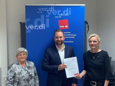 ver.di Seniorenvorstand beleuchtet mit MdB Markus Hümpfer das Rentenpaket II. Bild: Holger Schmitt