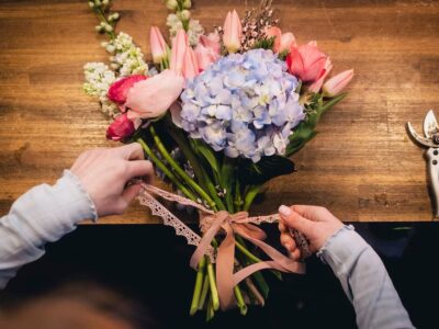 Blumenstrauß - frisch gebunden