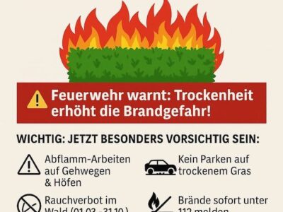 Heckenbrände im Stadtgebiet