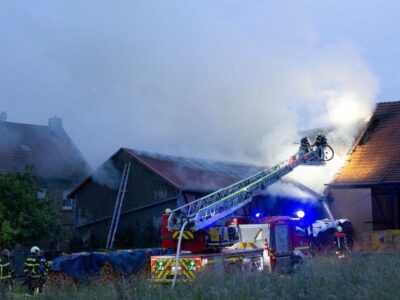Scheunenbrand in Kaisten , Foto: Tim Mützel