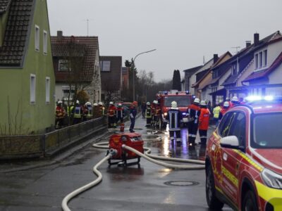 Samstag, den 07.12.2024, kam es im Wernecker Ortsteil Mühlhausen zu einem Brand in einem Einfamilienhaus Foto: Tim Mützel