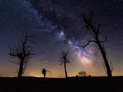 Die Milchstraße zu sehen auf der Wasserkuppe; Foto: Motty Henoch, Rhön GmbH