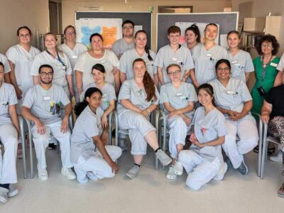 Die Auszubildenden und ihre Praxisanleiterinnen ziehen eine positive Bilanz der Projekttage. Foto: Indre Leikert