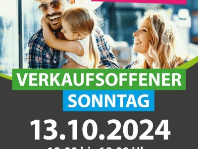 Verkaufsoffener Sonntag am 13. Oktober 2024 in Schweinfurt