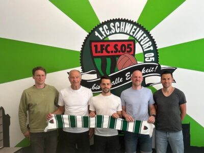 V.l.n.R: Gregor Opfermann, Norbert Kleider, Victor Kleinhenz, Michael Gehret, Andreas Brendler, Foto: 1. FC Schweinfurt 05